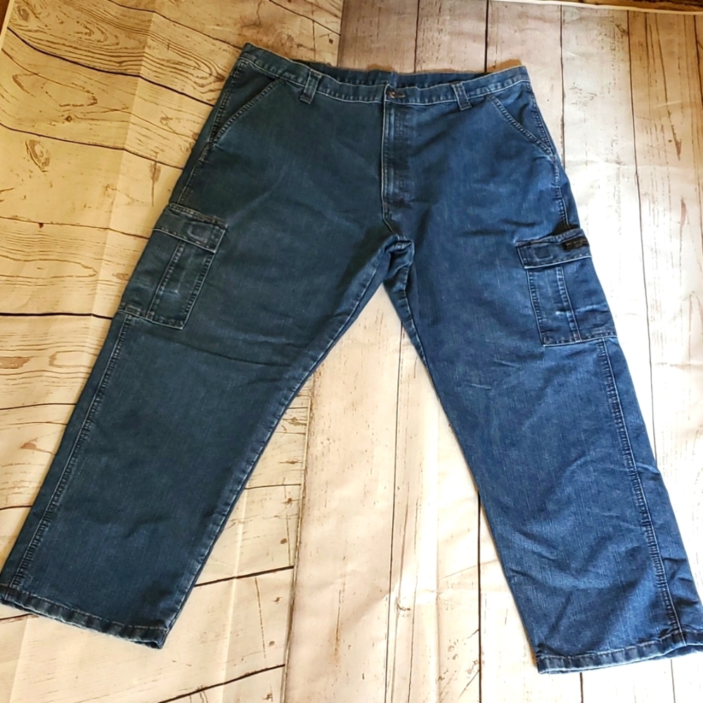 Wrangler denim cargo jeans blue size 41X29